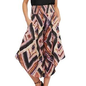 Free People Miranda Angular Pants Womens S Relaxed Eclectic Unique Festival Boho